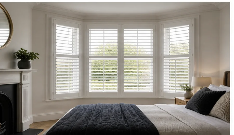 Privacy for Bay Window Shutters