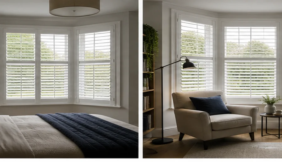 Living Rooms for Bay Window Shutters