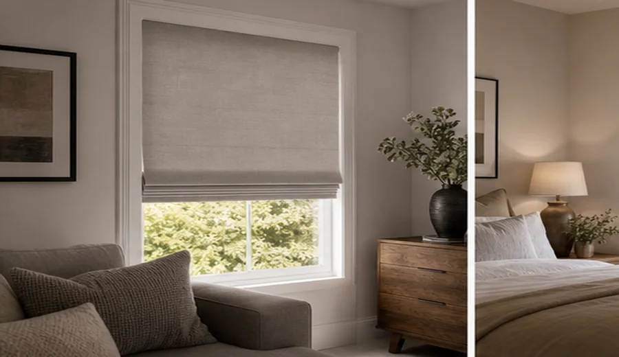 Soft Fabric Finish for Roman Blinds