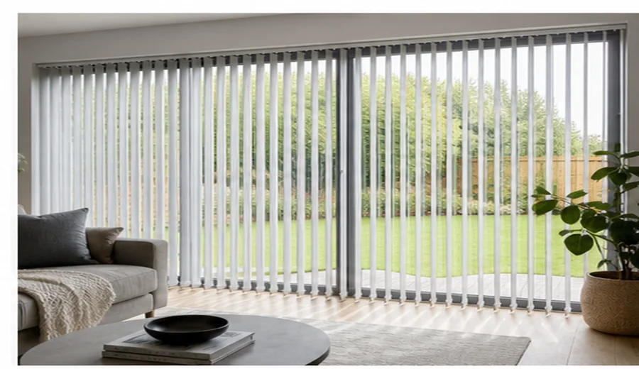 Wide Window Coverage for Vertical Blinds