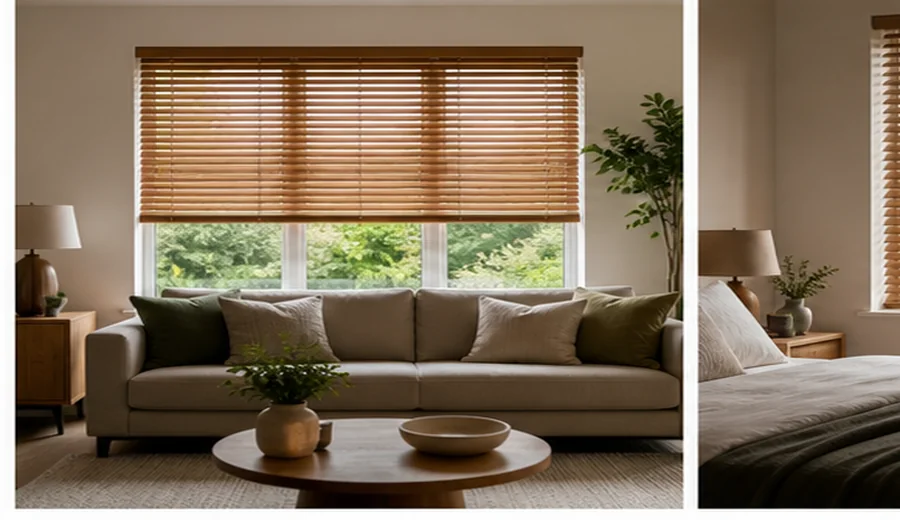 Living Rooms for Wooden Blinds