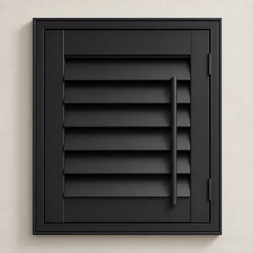 Black plantation shutter colour sample