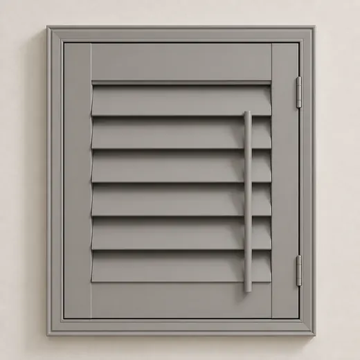 Grey plantation shutter colour sample
