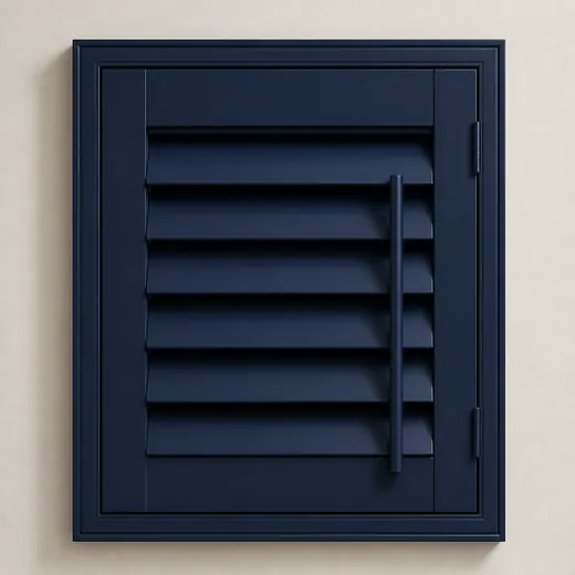Navy plantation shutter colour sample