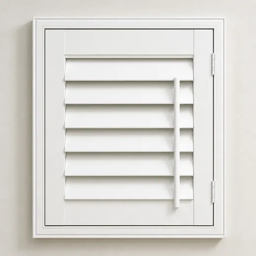 White plantation shutter colour sample